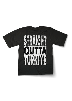Düz Outta Turkiye büyük boy tişört