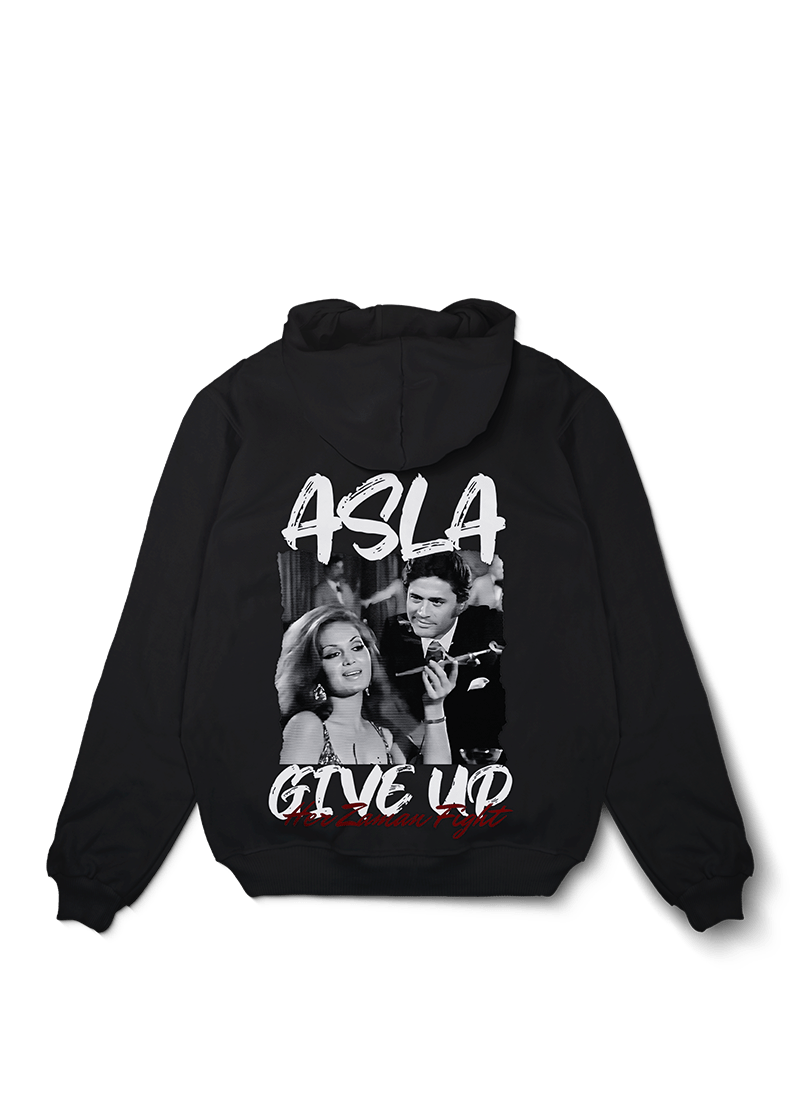 Asla Give Up Oversized Hoodie - OrginalTurq