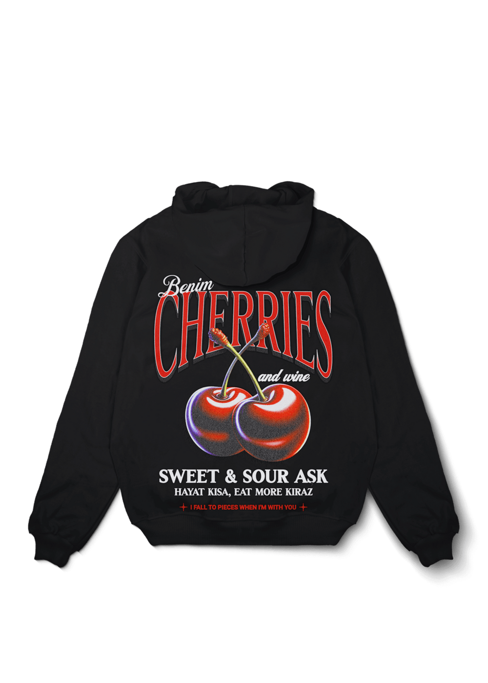 Benim Cherrys Oversized Hoodie - OrginalTurq
