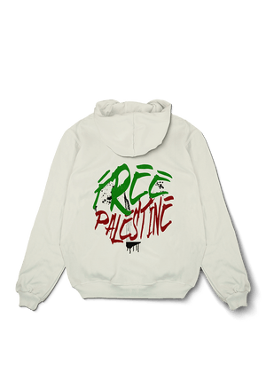 Bloody Free Palestine Oversized Hoodie