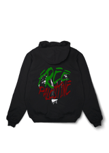 Bloody Free Palestine Oversized Hoodie