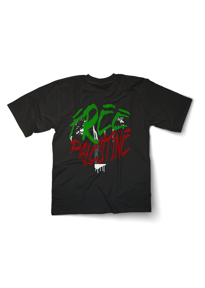 Bloody Free Palestine Oversized T-shirt