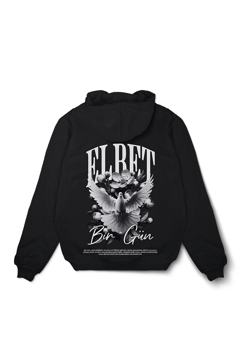 Elbet Bir Gun Oversized Hoodie - OrginalTurq
