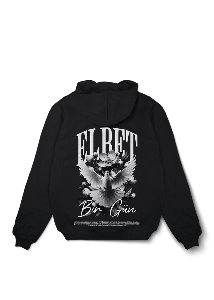 Elbet Bir Gun Oversized Hoodie - OrginalTurq