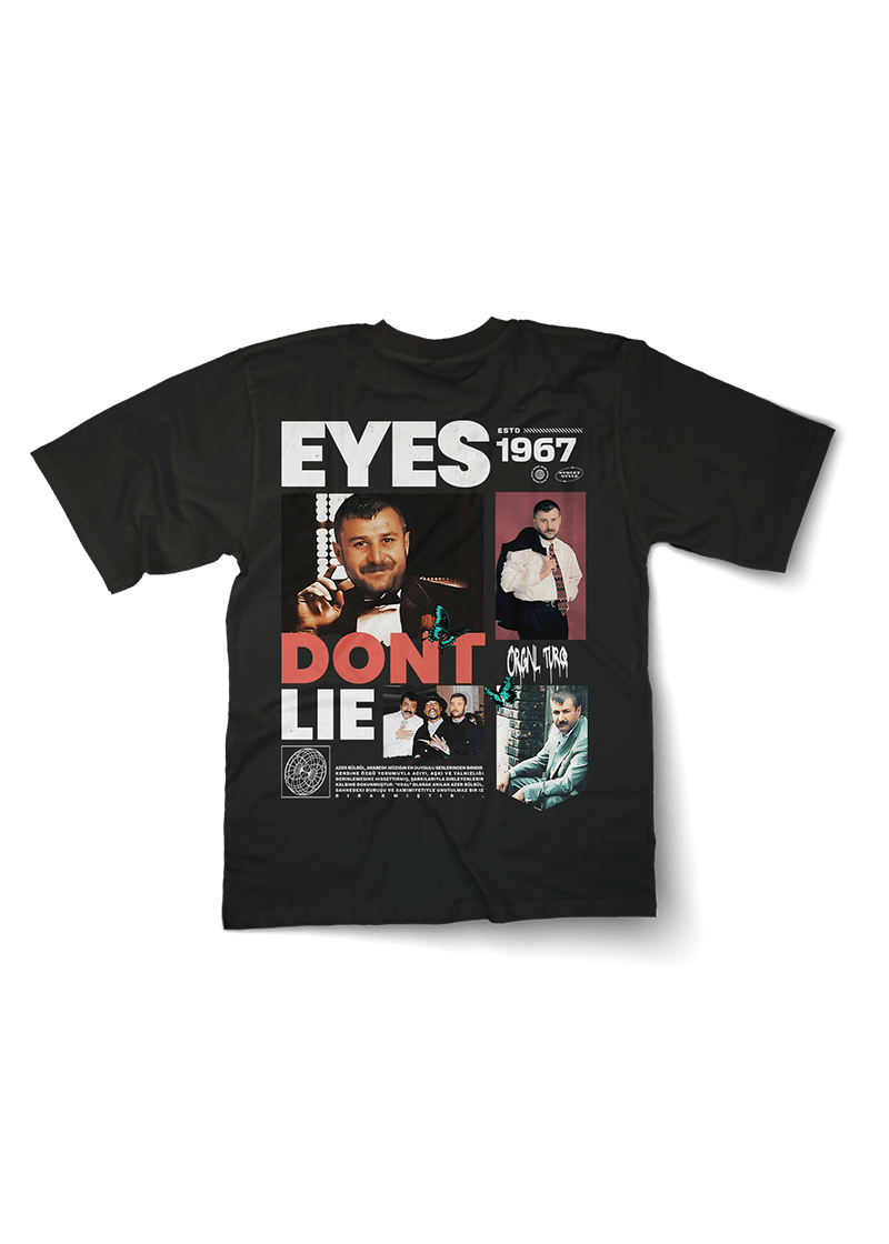 Eyes Don't Lie Azer Bulbul Oversized T-Shirt - OrginalTurq