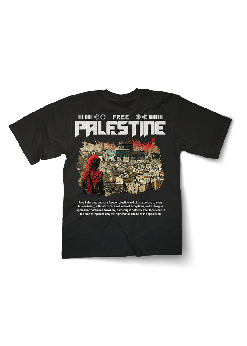 Free Palestine Freedom Oversized T-Shirt - OrginalTurq