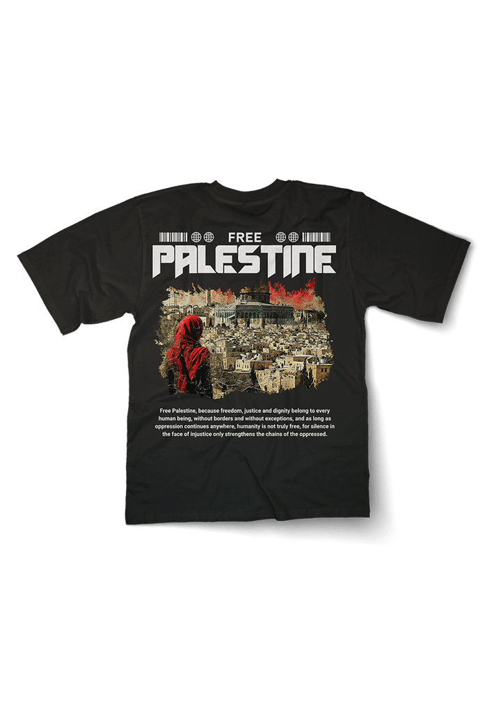 Free Palestine Freedom Oversized T-Shirt - OrginalTurq