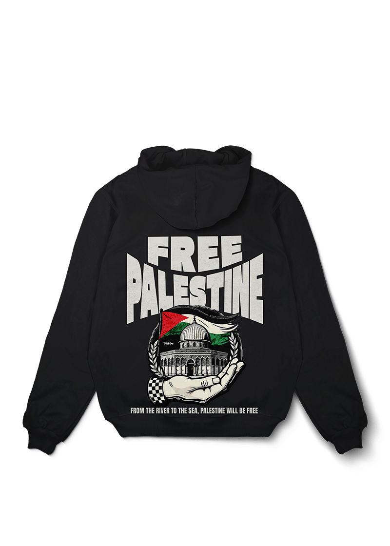 From The River Palestine Oversized Hoodie - OrginalTurq