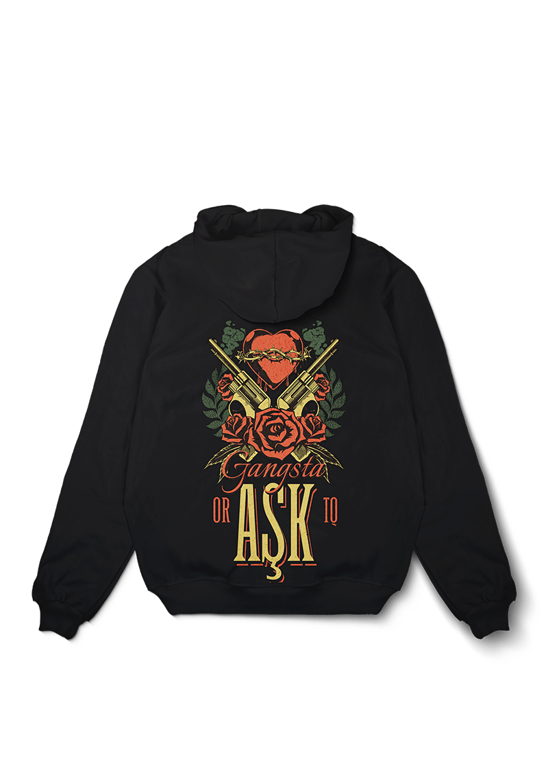 Gangsta Ask Oversized Hoodie - OrginalTurq