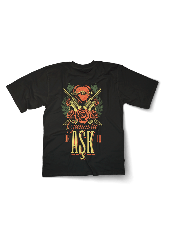 Gangsta Ask Oversized Tshirt - OrginalTurq