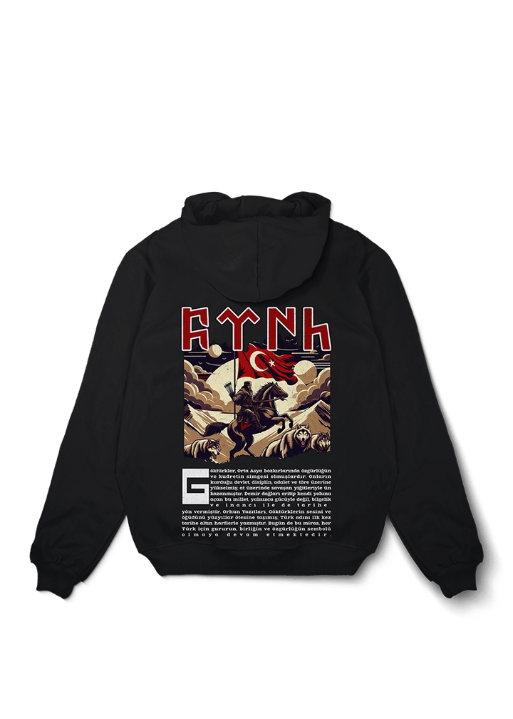 Gokturk Orta Asya 552 Oversized Hoodie - OrginalTurq