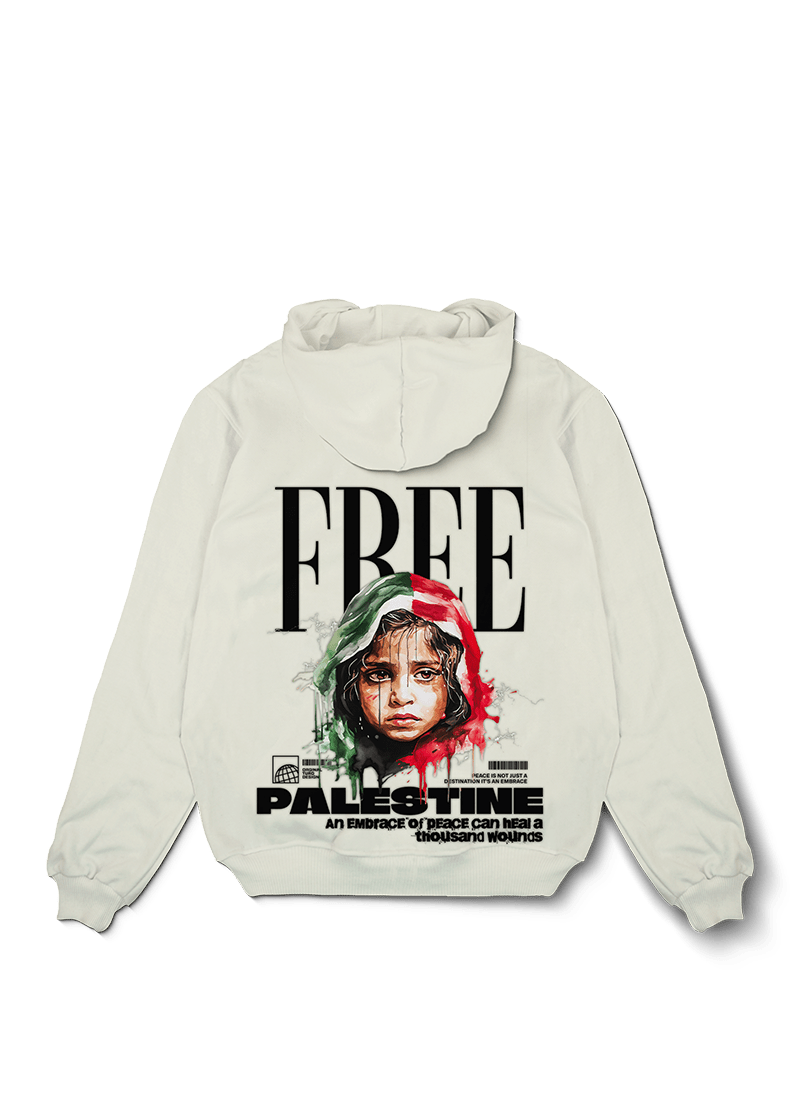 Free Palestine Kid Oversized Hoodie - OrginalTurq