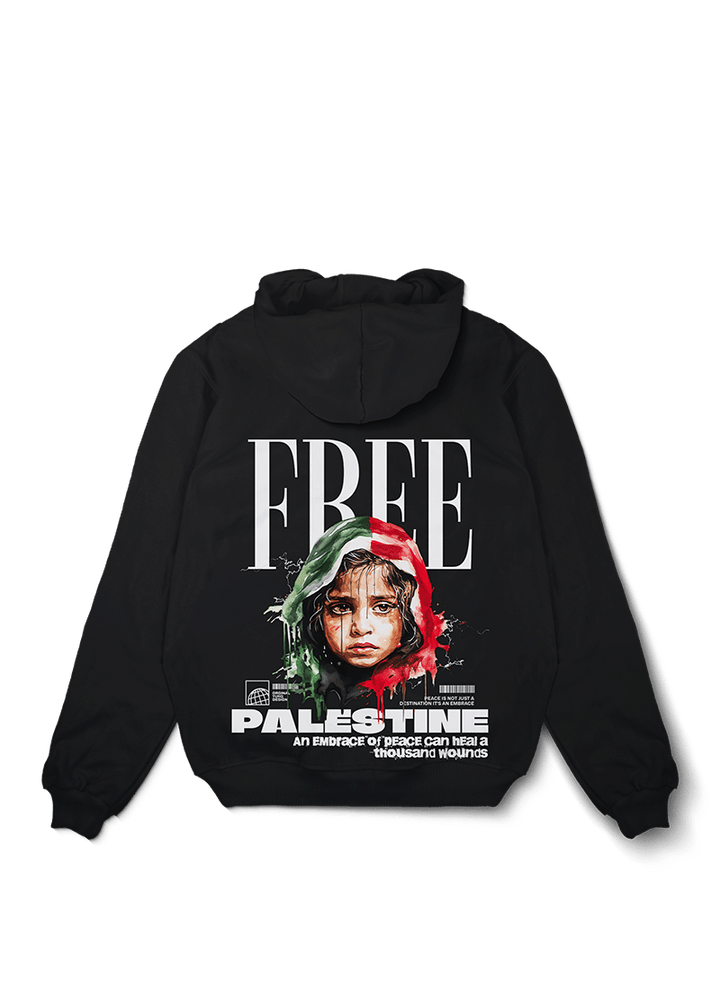 Free Palestine Kid Oversized Hoodie - OrginalTurq