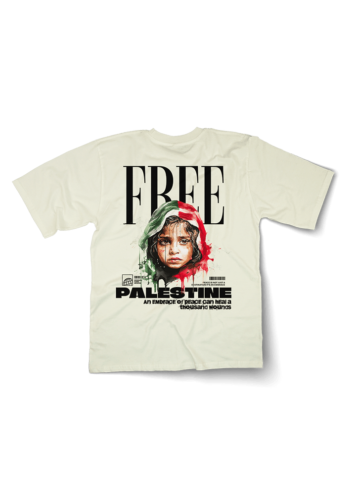 Free Palestine Kid Oversized T-Shirt - OrginalTurq