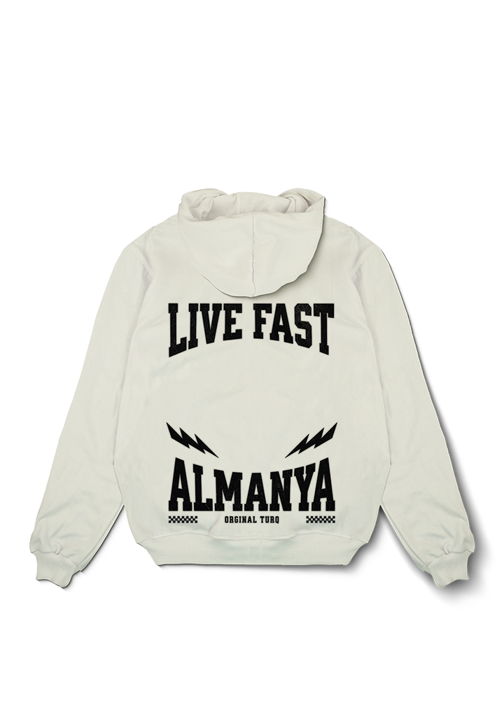 Live Fast ALMANYA Oversized Hoodie