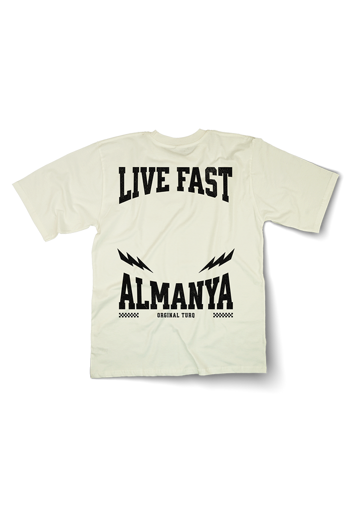 Live Fast ALMANYA Oversized T-Shirt
