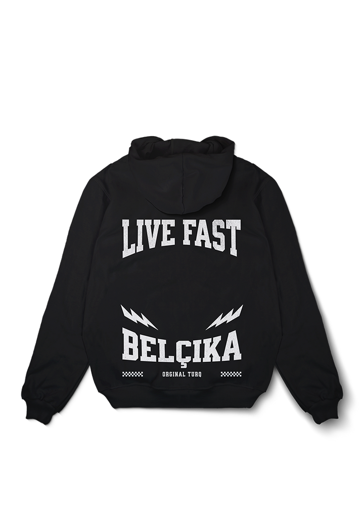 Live Fast BELCIKA Oversized Hoodie