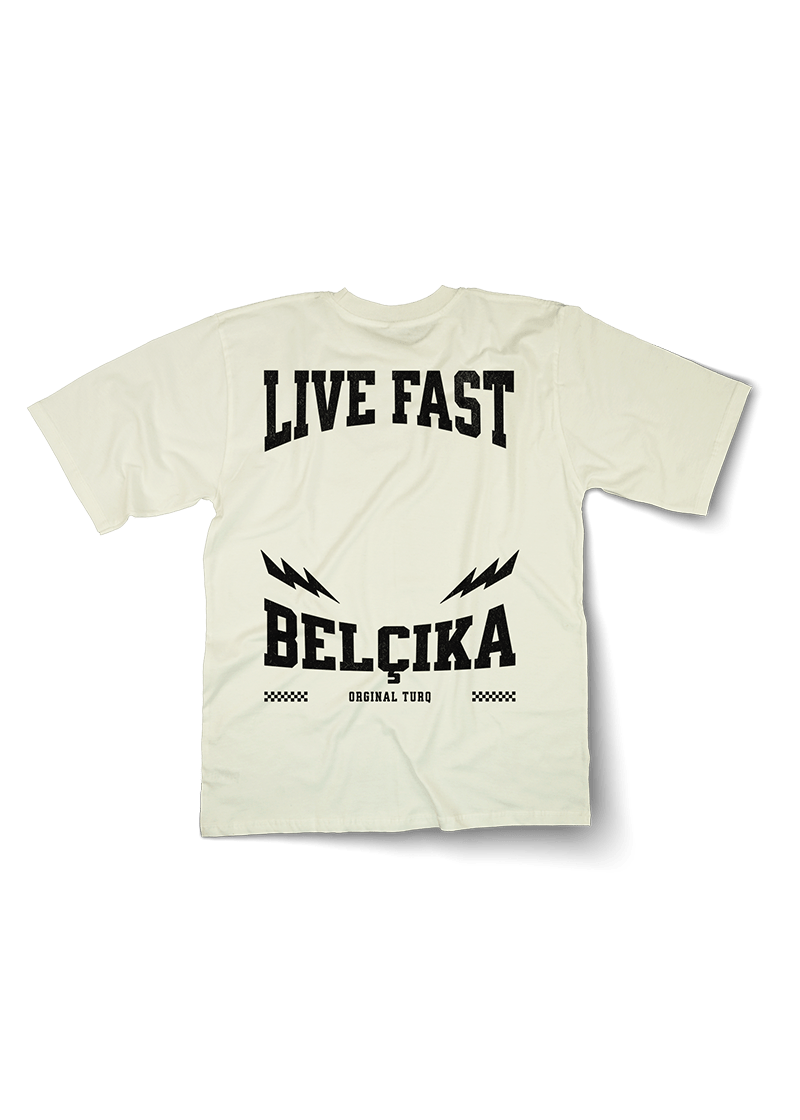Live Fast BELCIKA Oversized T-Shirt