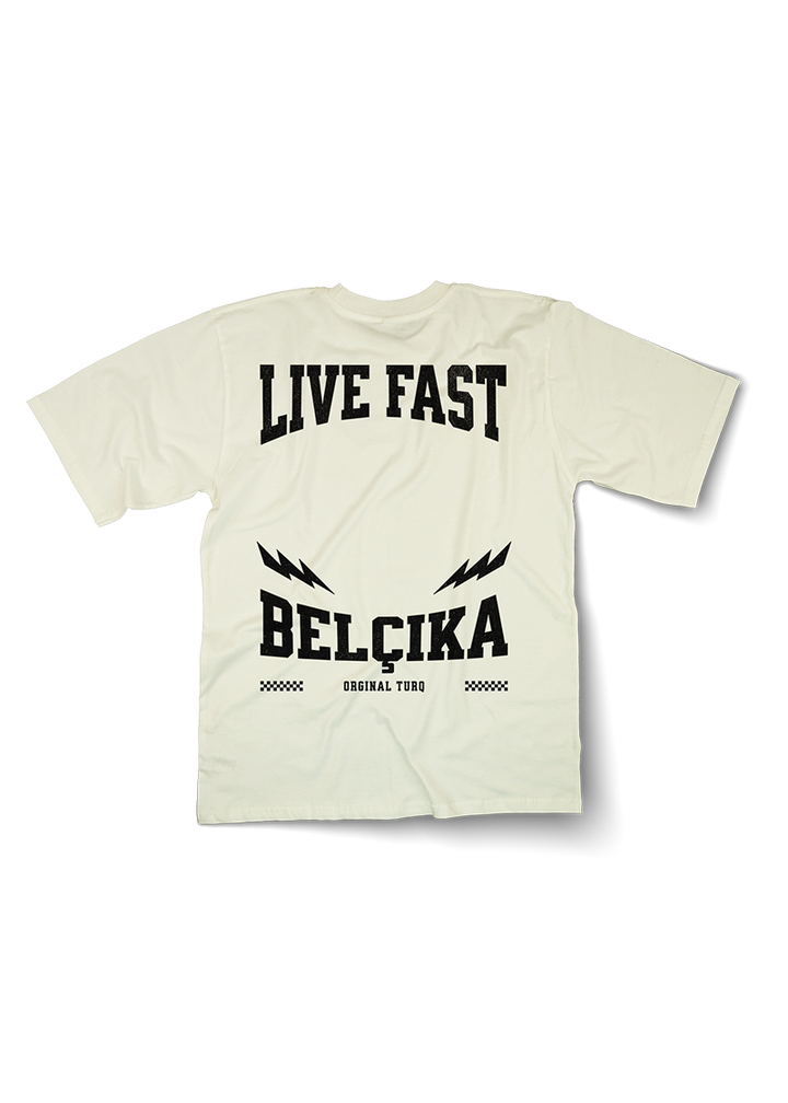 Live Fast BELCIKA Oversized T-Shirt