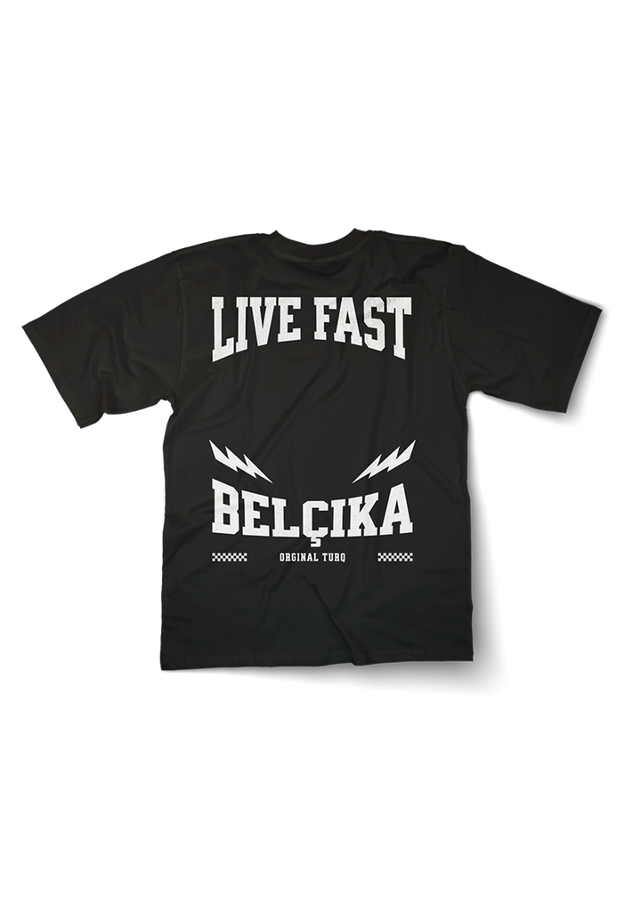 Live Fast BELCIKA Oversized T-Shirt