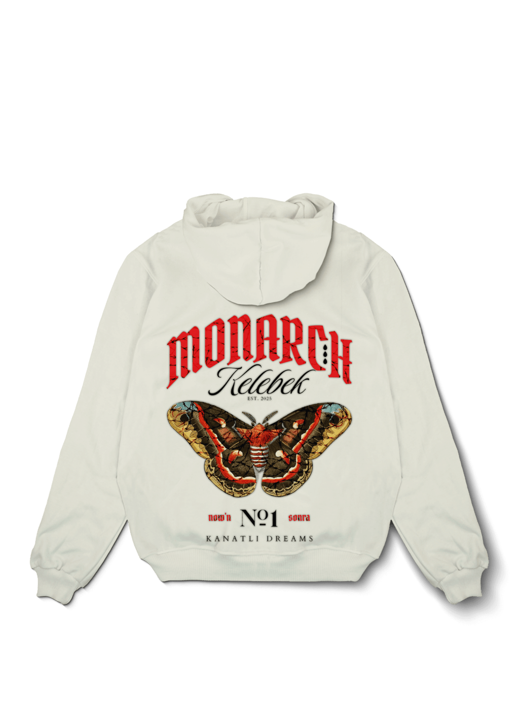 Monarch Kelebek Oversized Hoodie - OrginalTurq