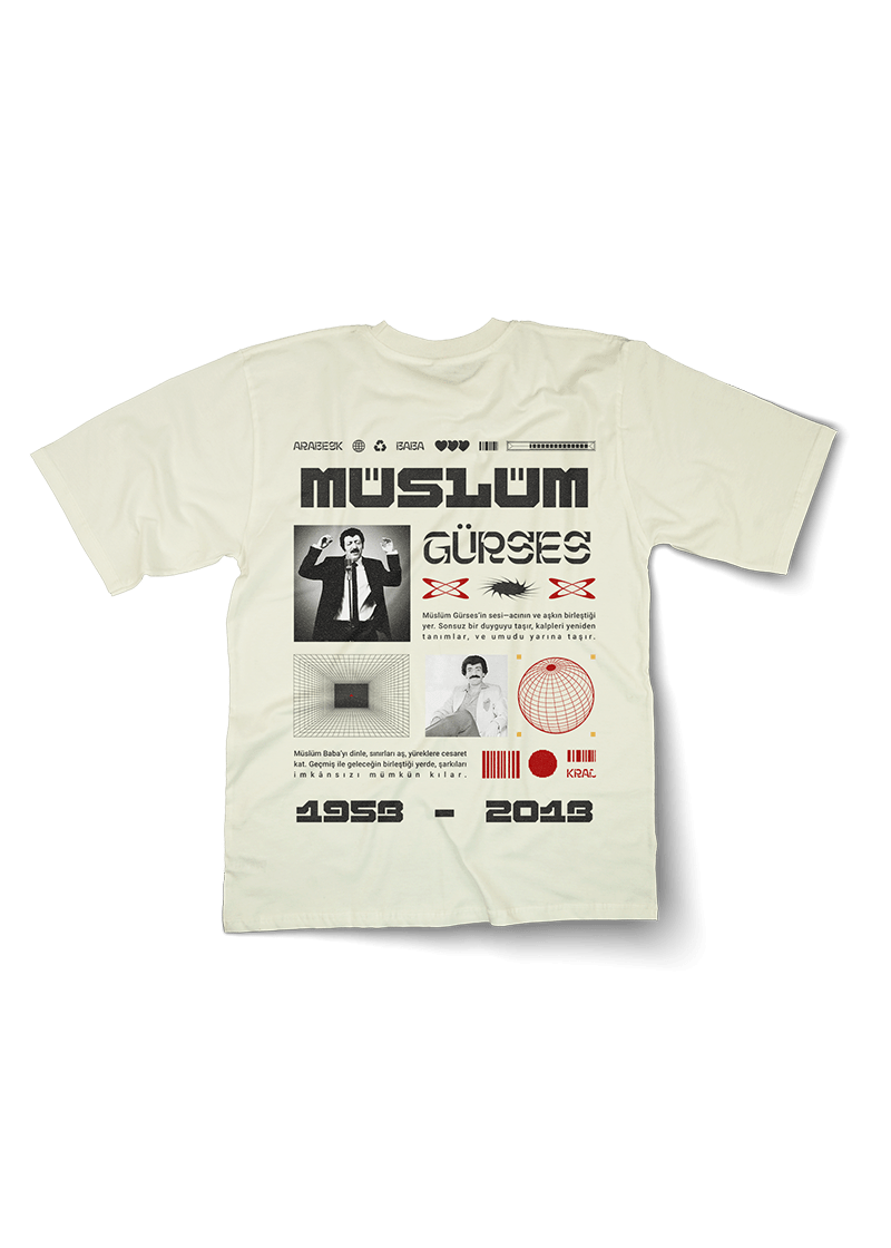 Muslum Gurses 1953 - 2013 Oversized T-shirt - OrginalTurq