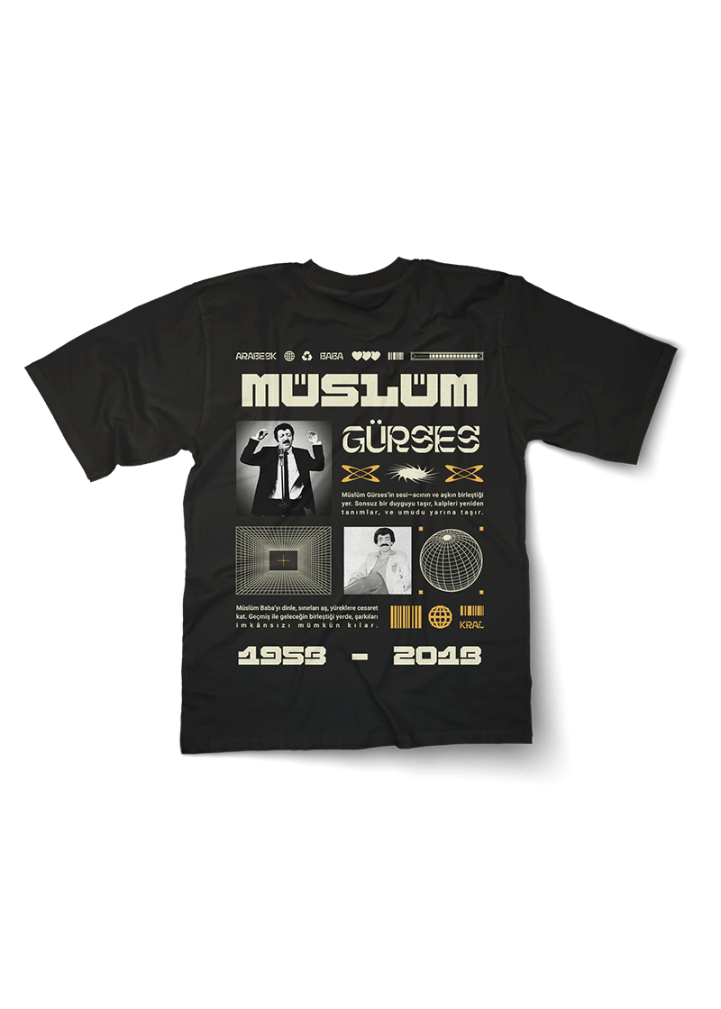 Muslum Gurses 1953 - 2013 Oversized T-shirt - OrginalTurq