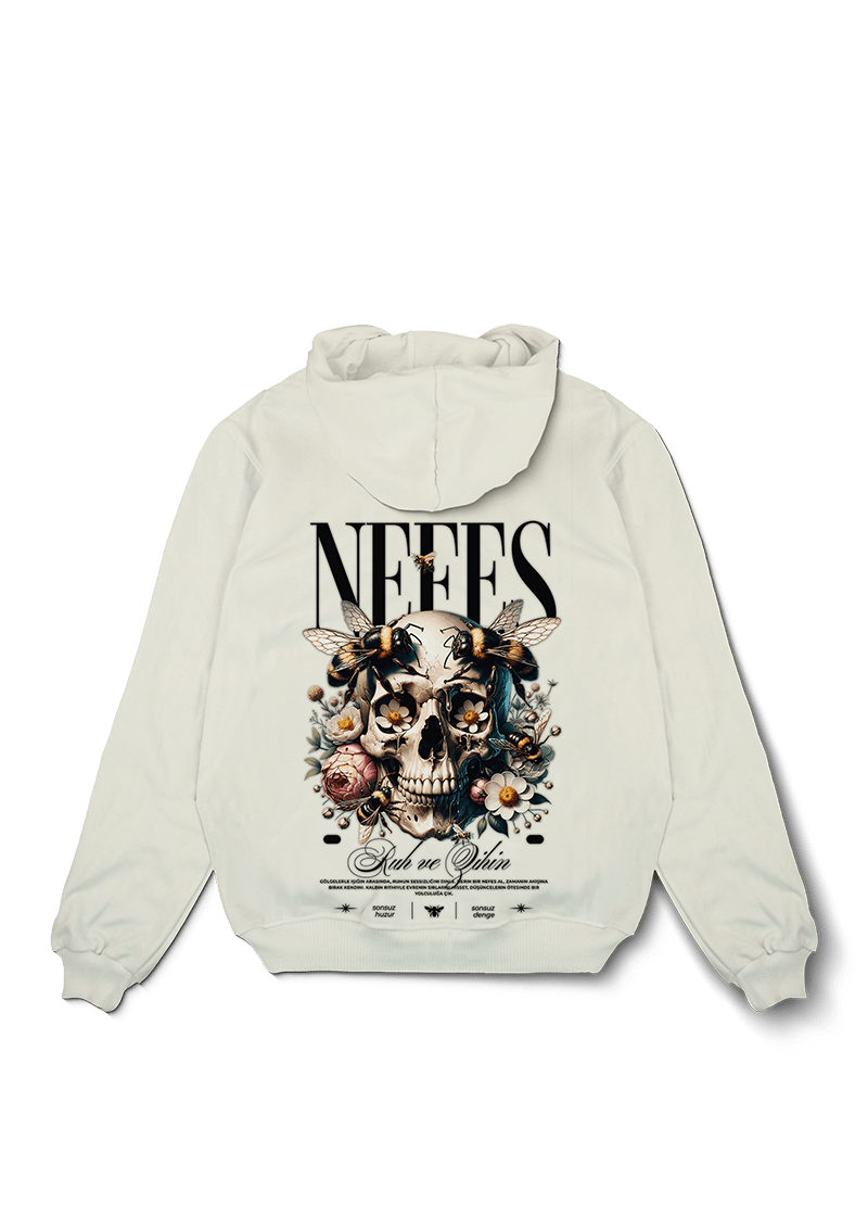 Nefes Skull Oversized Hoodie - OrginalTurq