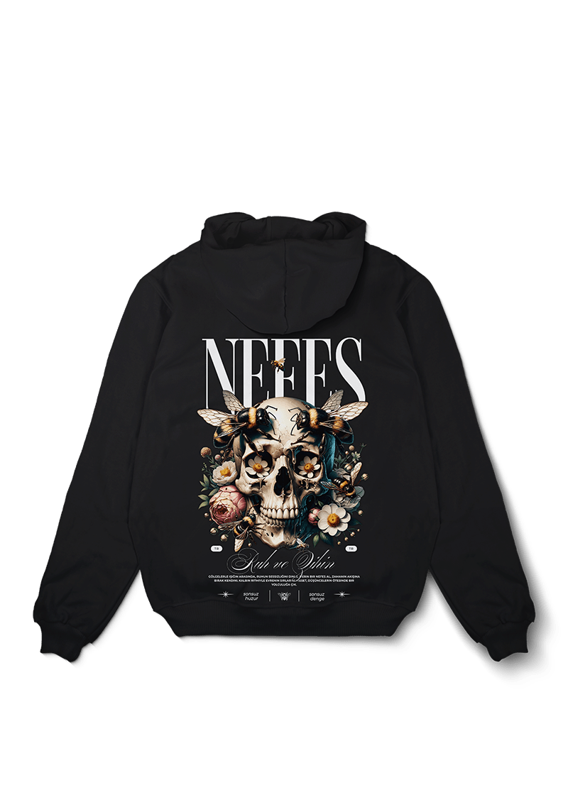 Nefes Skull Oversized Hoodie - OrginalTurq