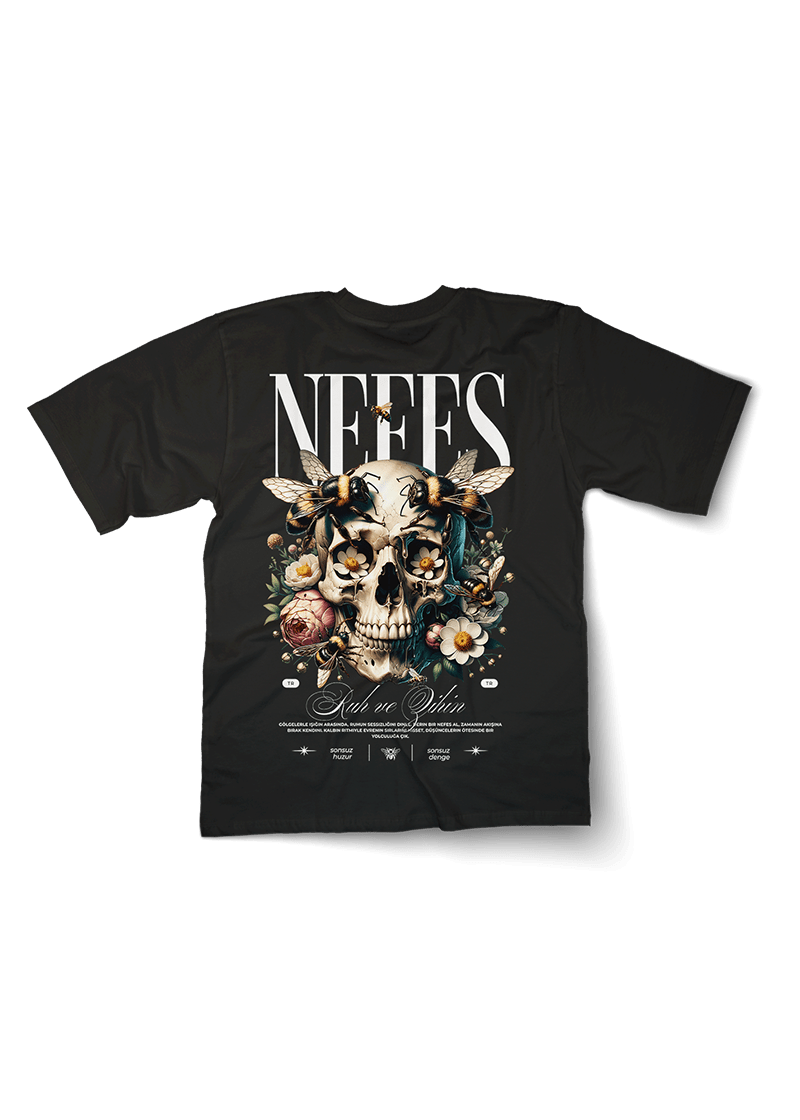 Nefes Skull Oversized T-shirt - OrginalTurq