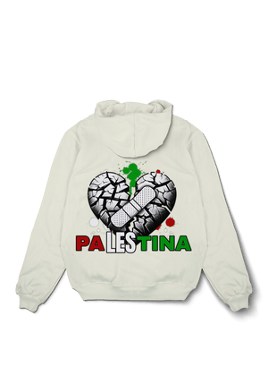 Palestina Broken Hearth Oversized Hoodie - OrginalTurq
