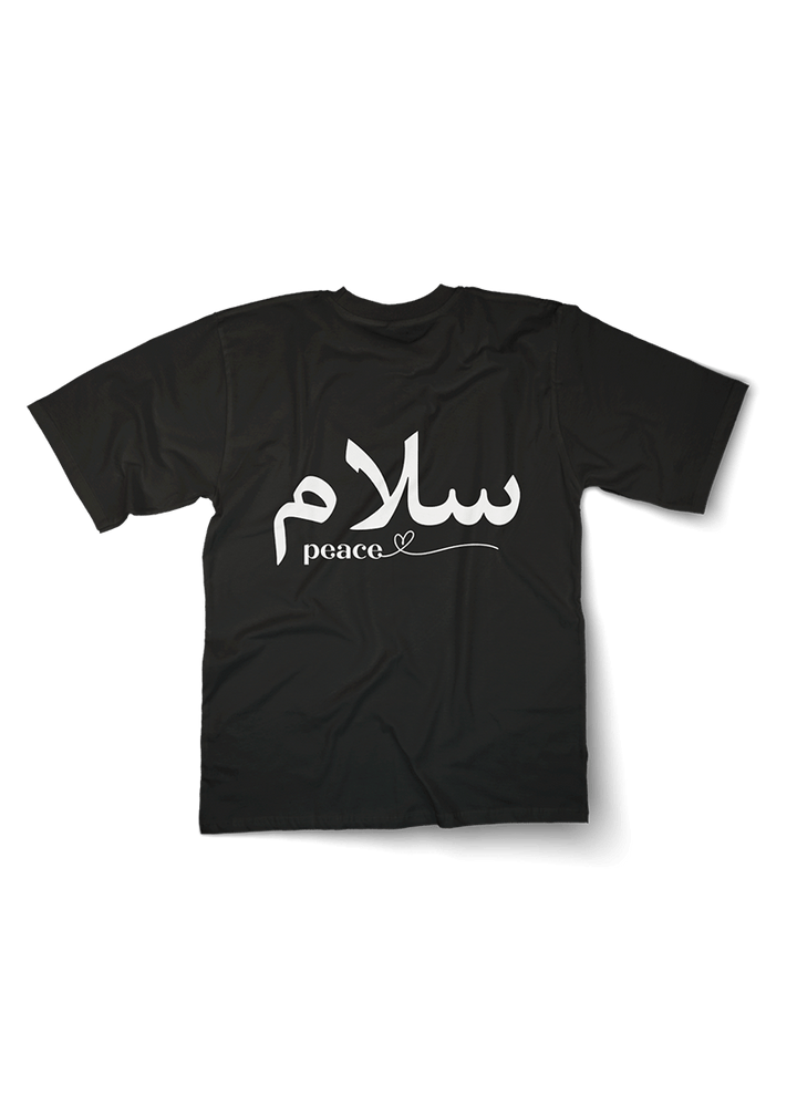 Peace Calligraphy Oversized Tshirt - OrginalTurq