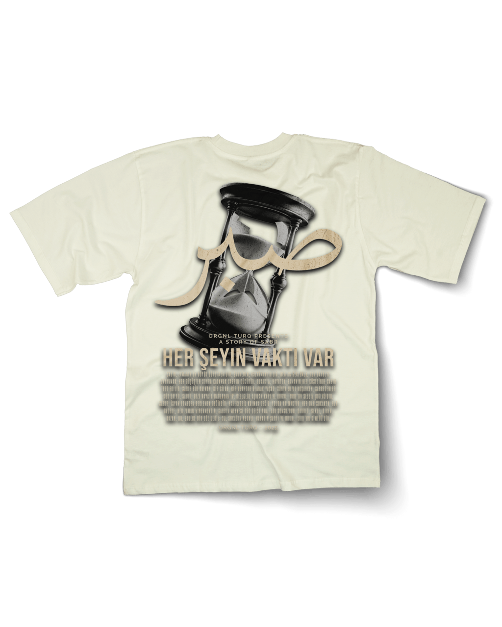 Sabr - Zandloper Oversized T-Shirt - OrginalTurq