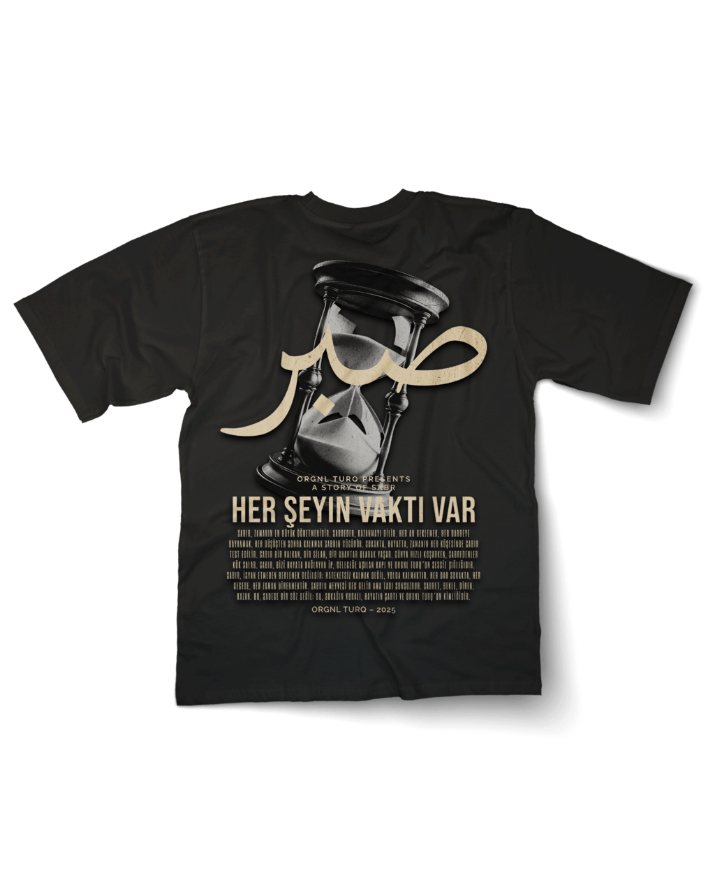 Sabr - Zandloper Oversized T-Shirt - OrginalTurq