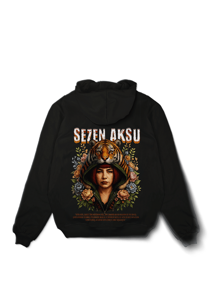 Sezen Aksu Kaplan Oversized Hoodie - OrginalTurq
