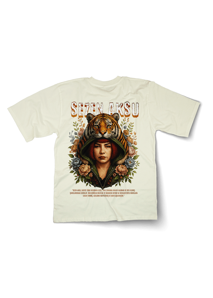 Sezen Aksu Kaplan Oversized Tshirt - OrginalTurq
