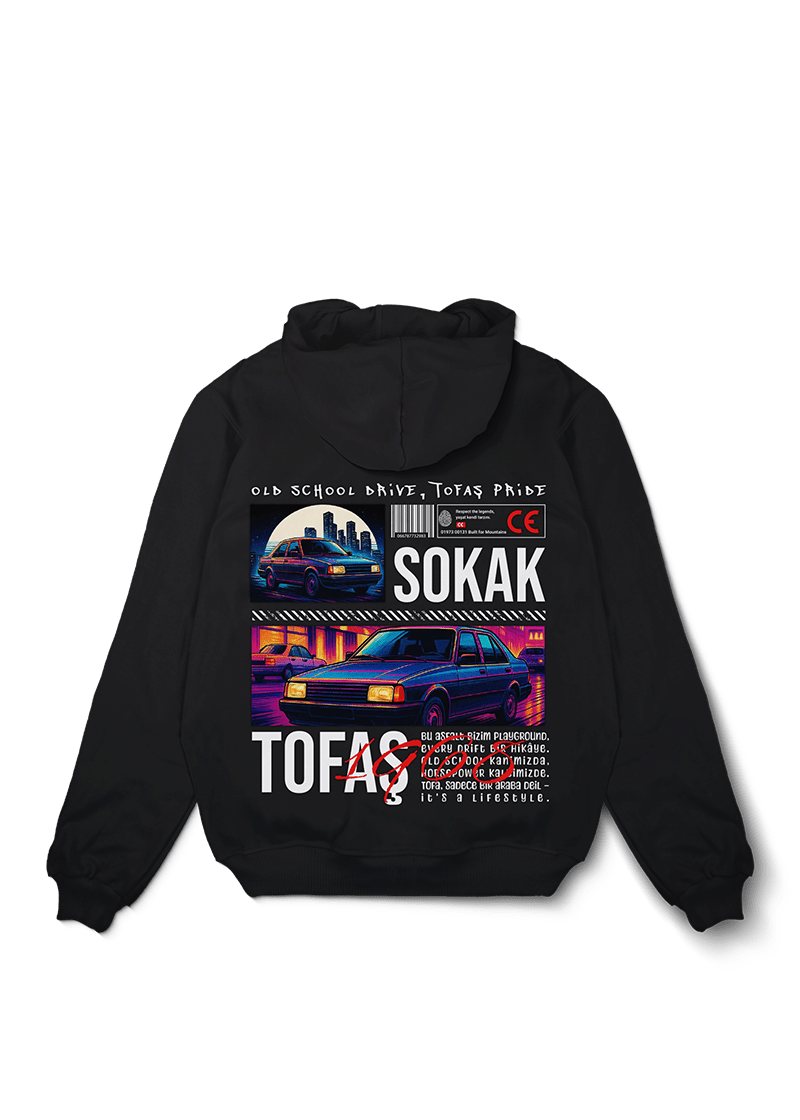 Tofas Old School Oversized Hoodie - OrginalTurq