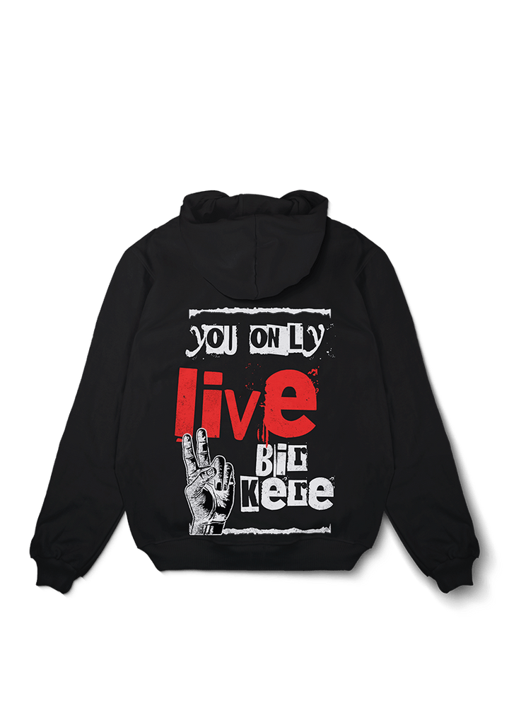 You only live Bir Kere Oversized Hoodie - OrginalTurq